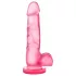 B Yours Sweet N Hard 4 - herés dildó - 18 cm (pink)