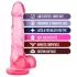 B Yours Sweet N Hard 4 - herés dildó - 18 cm (pink)