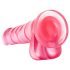 B Yours Sweet N Hard 4 - herés dildó - 18cm (pink)