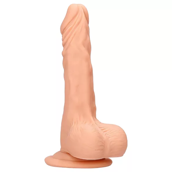 RealRock Dong 7 - élethű, herés dildó (17 cm, testszínű)