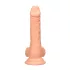 RealRock Dong 7 - élethű, herés dildó (17 cm, testszínű)