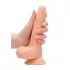 RealRock Dong 7 - élethű, herés dildó (17 cm, testszínű)