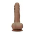 RealRock Dong 7 - herés élethű dildó (sötét natúr, 17 cm)