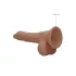RealRock Dong 7 - herés élethű dildó (sötét natúr, 17 cm)
