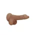 RealRock Dong 7 - herés élethű dildó (sötét natúr, 17 cm)