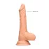 RealRock Dong 8 - élethű, herés dildó (20 cm, testszínű)