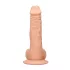 RealRock Dong 8 - élethű, herés dildó (20 cm, testszínű)