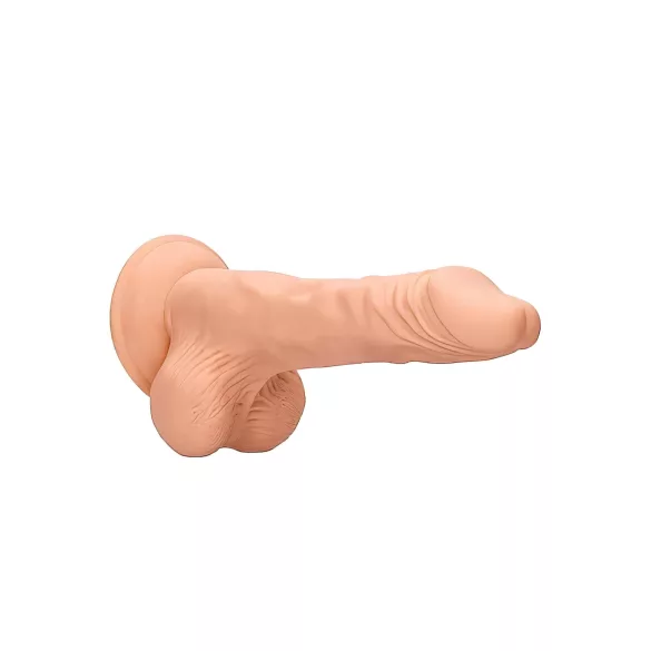 RealRock Dong 8 - élethű, herés dildó (20 cm, testszínű)