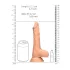 RealRock Dong 8 - élethű, herés dildó (20 cm, testszínű)
