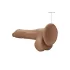 RealRock Dong 10 - élethű, herés dildó (25 cm) - sötét natúr