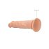 RealRock Dong 10 - élethű dildó (25cm) - natúr