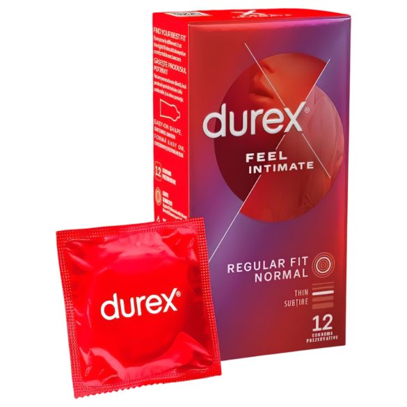 Durex Feel Intimate - vékonyfalú óvszer (12db)