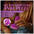Oh My Gem - vibrációs anál plug kővel (lila)