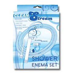   Shower Enema - aluminium intim zuhany komplett szett (ezüst)