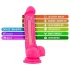 Blush Neo - tapadókorongos dildó - 19cm (pink)