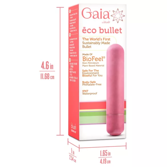 Gaia Eco M - környezetbarát rúdvibrátor (korall) - közepes