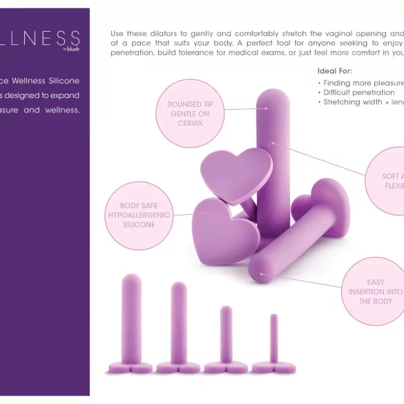 Blush Wellness - hüvely tágító szett (lila)