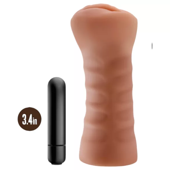 M For Men Sofia - vibrációs műpunci maszturbátor (testszínű)