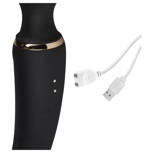 Blush Lush - 2 az 1-ben wand masszírozó és G-pont vibrátor (fekete)