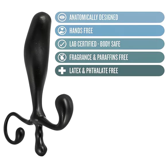 Anal Adventures - prosztata dildó (fekete)