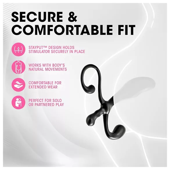 Anal Adventures - prosztata dildó (fekete)