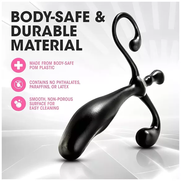 Anal Adventures - prosztata dildó (fekete)