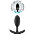 Anal Adventures Platinum M - anál plug - fekete (közepes)