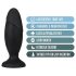 Anal Adventures Platinum Rocket - nagy anál plug (fekete)