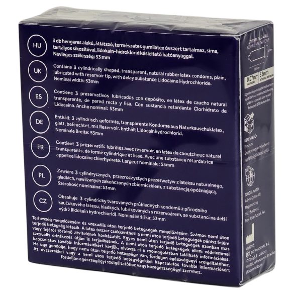 Szuperhős - késleltető hatású óvszer (3db)