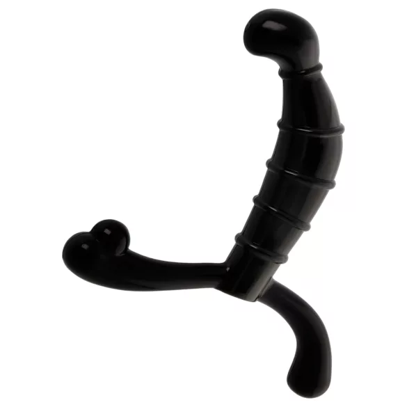 Addicted Toys - prosztata masszírozó és gátizgató dildó (fekete, 11,3 cm)