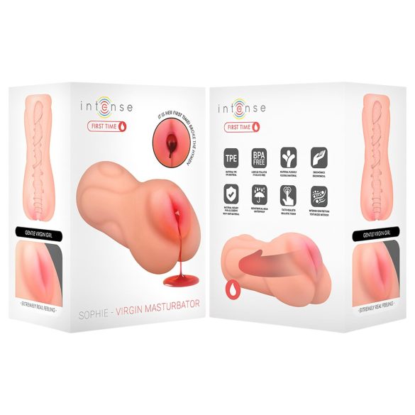 Intense First Time Sophie - élethű szűz műpunci maszturbátor (natúr)