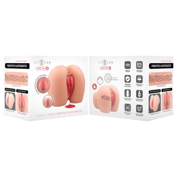Intense First Time Ariana - élethű, vibrációs szűz maszturbátor (natúr)