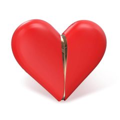   INTOYOU Heart 2in1 - akkus, kétfunkciós csiklóizgató (piros)