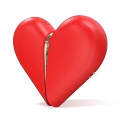   INTOYOU Heart 2in1 - akkus, kétfunkciós csiklóizgató (piros)