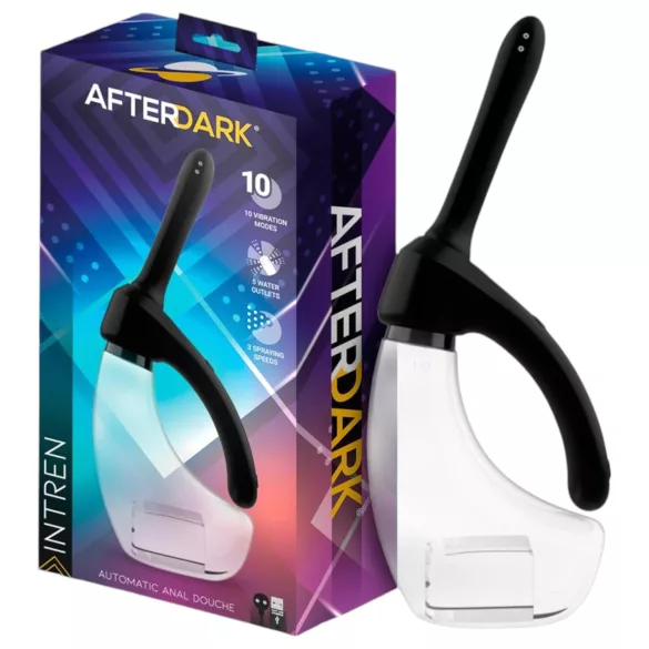 Afterdark - automata, vibrációs anál tisztító (átlátszó)