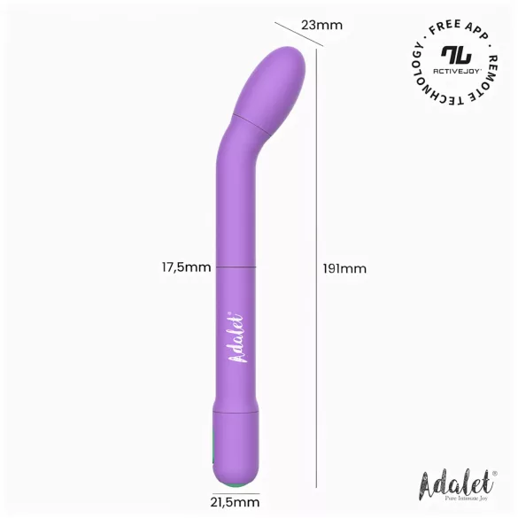 Adalet Gently - okos G-pont és prosztata vibrátor (lila)