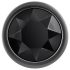 Evolved Black Gem - fém anál plug szett, fekete kővel (ezüst)