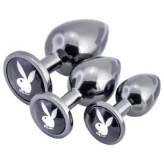 Playboy - anál plug szett - 3 részes (ezüst) Playboy - anál plug szett - 3 részes (ezüst)