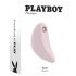 Playboy Palm - akkus, vízálló 2in1 csikló vibrátor (pink)