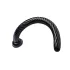 Hosed Spiral Anal Snake 19 - hosszú, tapadókorongos anál dildó (fekete)