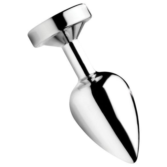 Booty Sparks - világító butt plug - nagy (ezüst)