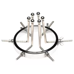 XR Brands Oculus - rozsdamentes acél tágító (ezüst)