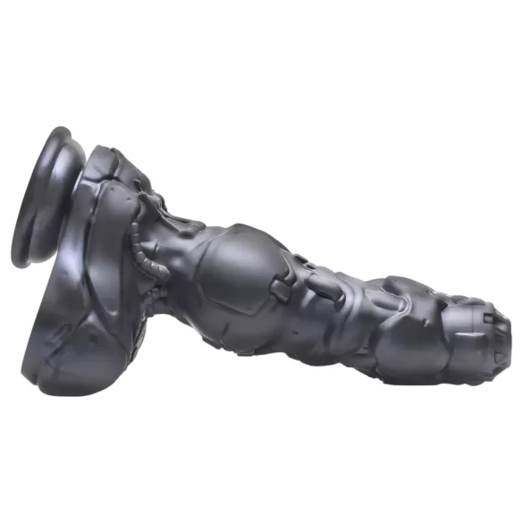 XR Brands Cyborg cock - lökő robotvibrátor távirányítóval (ezüst)