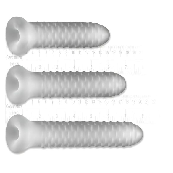 Fat Boy Checker Box - péniszköpeny (17cm) - fehér