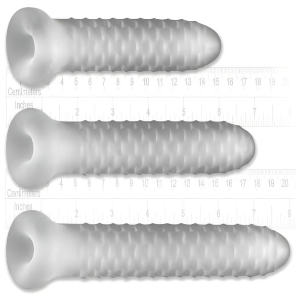 Fat Boy Checker Box - péniszköpeny (19cm) - fehér