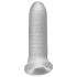 Fat Boy Micro Ribbed - péniszköpeny (15cm) - fehér