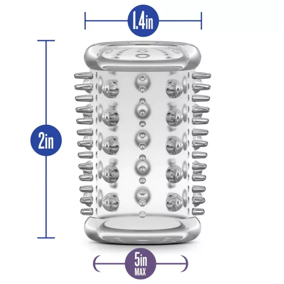 Stay Hard - apró tüskés péniszmandzsetta (átlátszó)