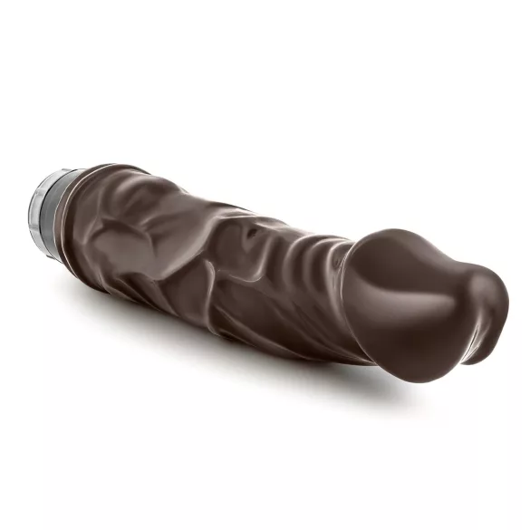 Dr. Skin Vibe No.6 - élethű, szabályozható rezgésű vibrátor (barna)
