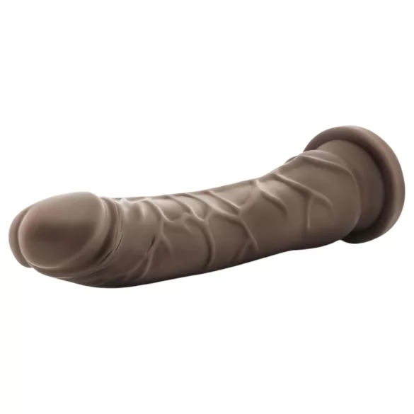 Dr. Skin 8,5 - tapadókorongos élethű dildó (barna, 20,5 cm)