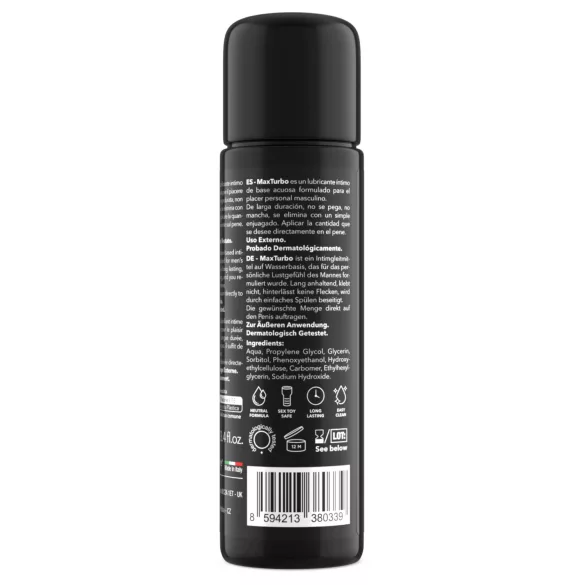 Intimateline MaxTurbo - vízbázisú síkosító férfiaknak (100ml)